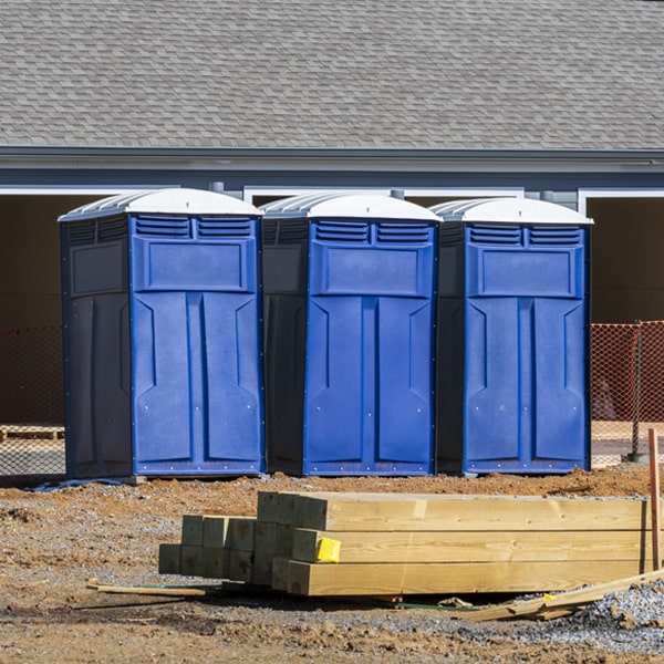 how often are the porta potties cleaned and serviced during a rental period in Mossyrock Washington